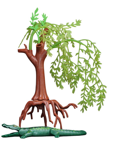 Playmobil arbre avec crocodile