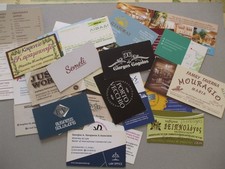 Lot de 30 cartes de visite