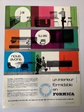 ▬► Publicité de 1960 Meubles FORMICA  + SPADE décorateur - French ad Pub - 1210