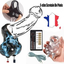 E-stim Scrotale Étireur De Testicules Sphérique Retarder L'éjaculation Sextoy SM