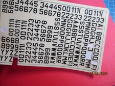 DEC425 Décal années 60, 1/72 HISAIRDEC LUFTWAFFE WWII GERMAN SQUAD CODES