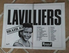 Publicité 2 pages advert tournée concert BERNARD LAVILLIERS 1983
