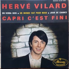 HERVE VILARD N°2 CAPRI C’EST FINI 45T EP BIEM MERCURY 152.037