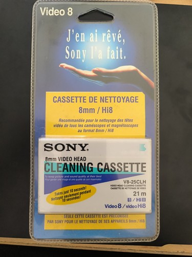 Cassette nettoyage sony - cassette, 8mm