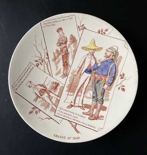 Assiette parlante ancienne