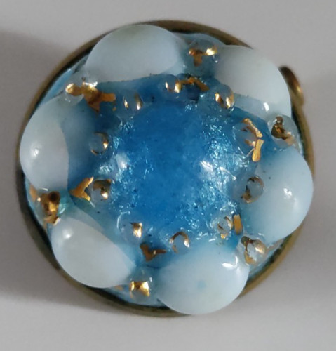 Enamel bijou broche bouton - bijou,