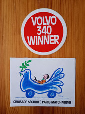 lot 2 stickers vintage VOLVO