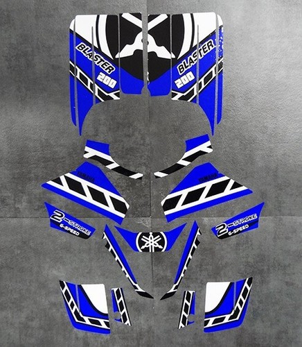 Yamaha blaster blue white - blaster, blue/white