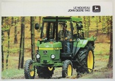 prospectus brochure JOHN DEERE 1140 tracteur tractor traktor trattore prospekt