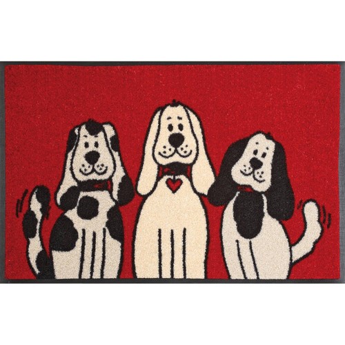 Paillasson three dogs tapis - three,
