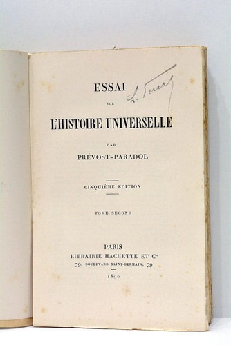 Essai sur histoire - essai,