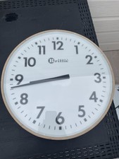 Ancienne Pendule Horloge Gare Usine Brillé Déco Loft Industriel  40 Cm