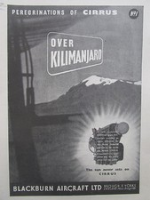 7/1947 PUB BLACKBURN AIRCRAFT CIRRUS ENGINE AUSTER AUTOCRAT KILIMANJARO AD