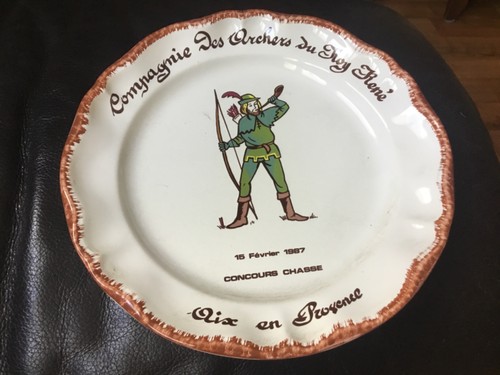 Assiette cie archers - cie, roy