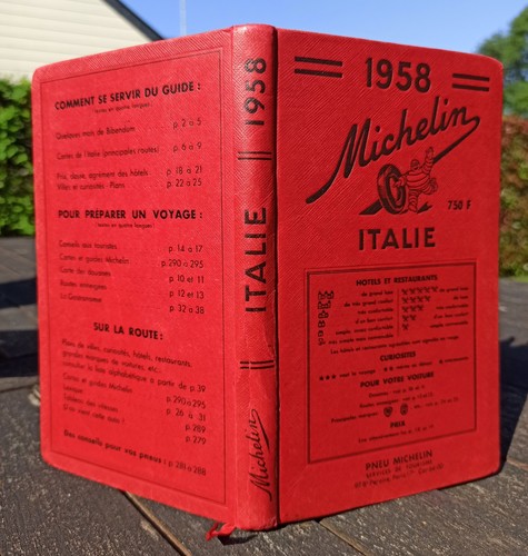 Guide michelin italie 1958 - guide,