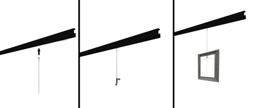Kit rail clip 4 - 2m, câbles