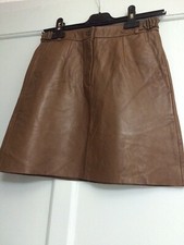 ?Jupe Sandro En Cuir  NEUVE?