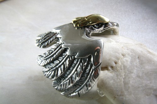 Bague biker adler pour femmes - bague,