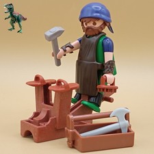 Figurine homme Playmobil custom-cordonnier-artisan médiéval-ouvrier ancien