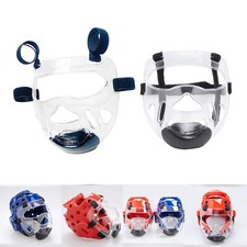 Masque de taekwondo transparent couvre-tête protecteur pour les arts