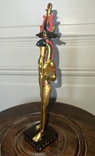 Égypte - Dieu Égyptien Statue, Statuette, Figurine En Résine Doré KHNUM ? SOBEK?