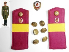Les épaulettes URSS des troupes d'infanterie habillent uniforme + boutons +...