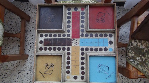 Ancien jeux chevaux bois - ancien,