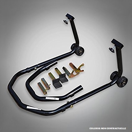 Bequille avant arriere moto - +,