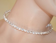 Collier argent femme ras du