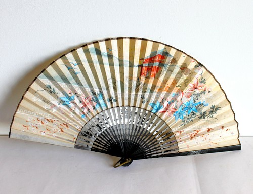 Chine eventail ancien bois - chine,