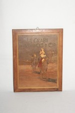 Tableau bois le crabe aux