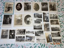 LOT 28 CARTES PHOTOS ET PHOTOS ANCIENNES PORTRAITS MILITAIRE CHIEN