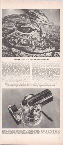 Questar vintage print - questar, ad
