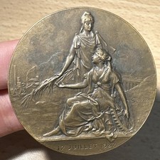 Médaille 17/06/1937 Sté FR se De L’everite J.Veysset Par Coudray En Bronze