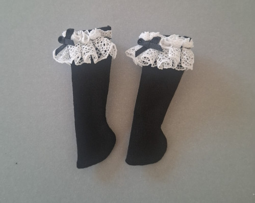 Long noir chaussettes avec - de,
