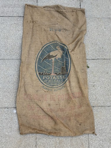 Sac toile jute ancien - de,