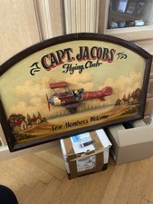 Tableau En Bois Cap.Jacobs Avion 