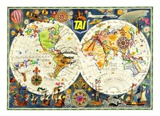 TAI AVION MAPPEMONDE Rf35 -