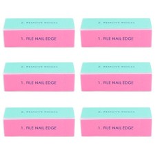  6 Pcs Ponceuse A Ongle Manucure Bloc Polissoir Fournitures De Salon