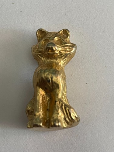 Fève chat doré - chat,