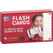 [400133880] Oxford Pack 80 Fiches Bristol Flash 2.0 - 75 x 125 mm Ligné Cadre...