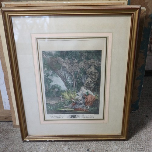 Ancienne gravure xviiie - ancienne,