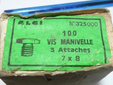 3 vis rouillé 3 attaches pédalier vintage velo cyclomoteur