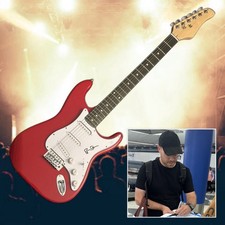 GFA Ryan O'Neal Singer Couchage At Last Signé Électrique Guitare Proof COA De