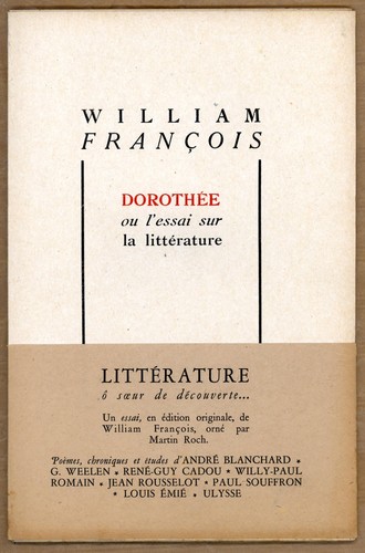 William francois dorothée ou - francois, "dorothÉe