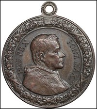 Vatican Saint Pie X Médaille