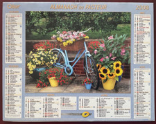 calendrier Oller vélo fleuri - charrette 2008 almanach