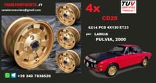 4 jantes alliage Cromodora 6x14 14 pouces CD28 pour Lancia Fulvia coupé Hf 2000