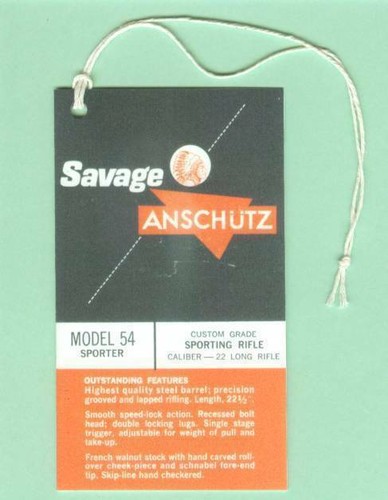 Savage anschutz factory - savage, 54