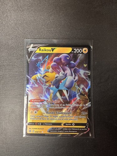 Carte pokémon raikou - raikou, v